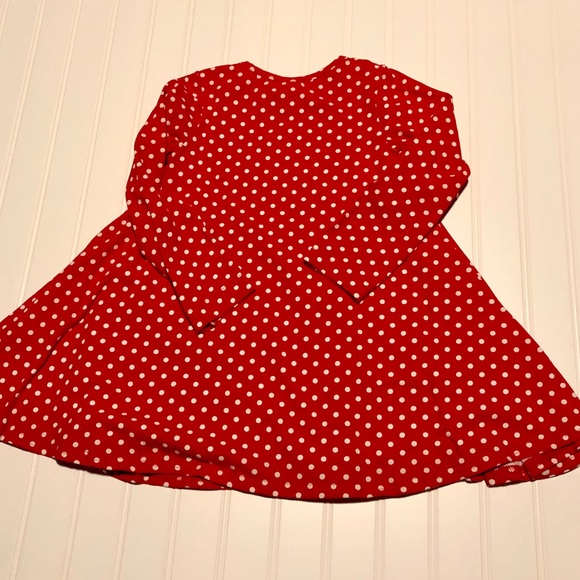 Mallory May girls red snowflake dress size 5 - Picture 5 of 6